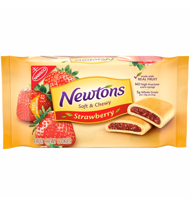 Newtons Soft & Fruit Chewy Strawberry Cookies, 10 oz Pack