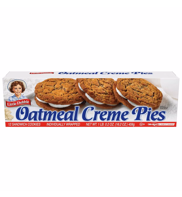 Little Debbie Oatmeal Crème Pie 16. 2 oz