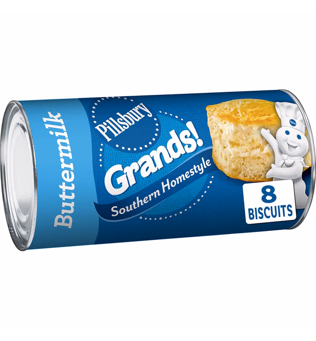 Pillsbury Grands! Southern Homestyle Buttermilk Biscuits, 16.3 oz, 8 ct