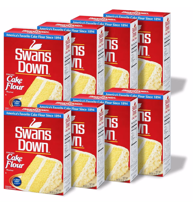 Swans Down Regular Cake Flour, 32-Ounce Boxes (Pack of 8)
