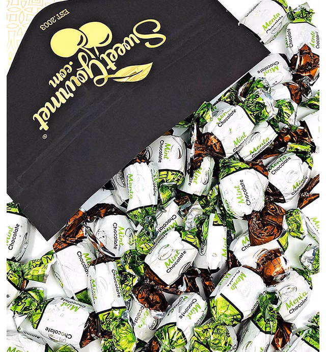 SweetGourmet Premium Chocolate Filled Mints | Arcor Hard Candy | 2 Pound