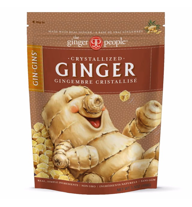 Ginger People Crystallized Ginger Candy, 3.5 Ounce