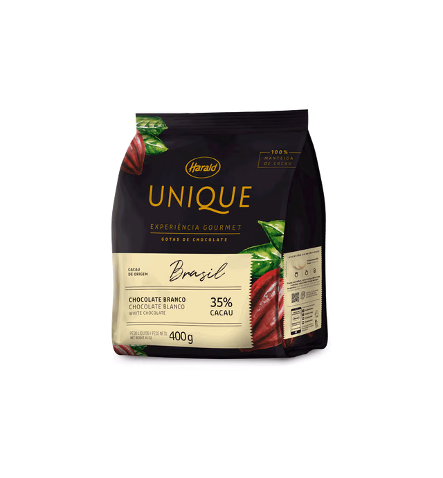 White chocolate drops 35% Unique