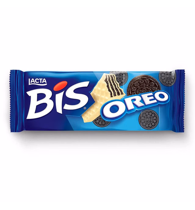 LACTA Bis OREO Wafer Recheado com Cobertura Chocolate Branco 100 gr. - 4 Pack