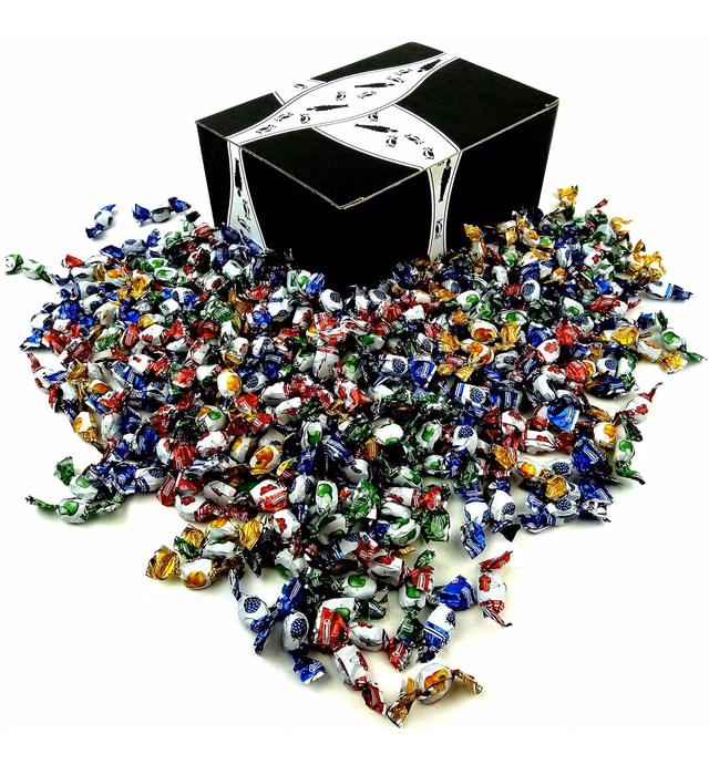 Colombina Delicate Fruit Drops, 2.2 lb Bag in a BlackTie Box