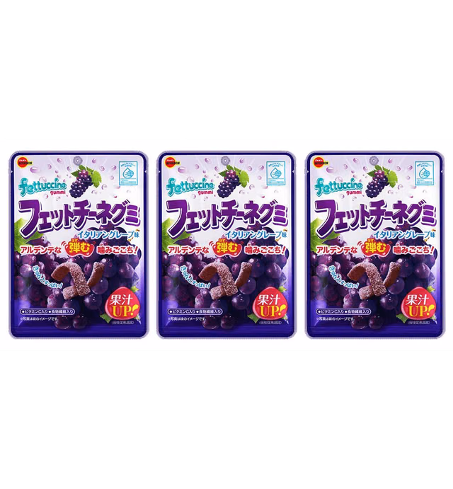 Bourbon Fettuccine Grape 1.76oz/50g (3 Pack)