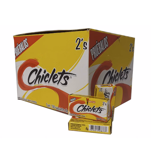 Adams Gum 100 x 2 units - Chiclets (Pack of 1)