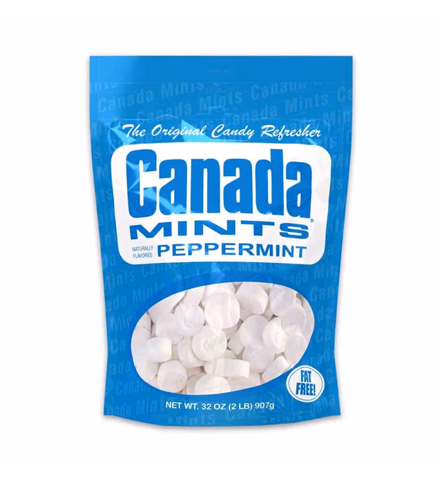 The ORIGINAL Canada Mints - 2 lb Bag Peppermint (White)