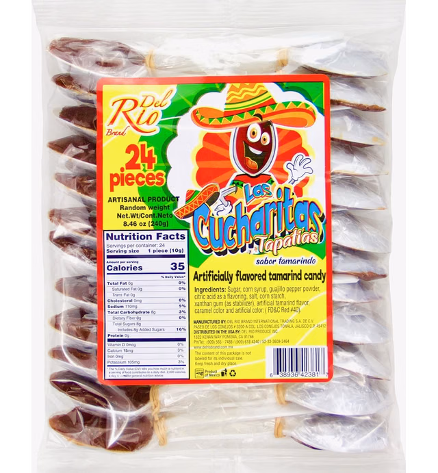 Las Cucharitas Tapatías Sabor Tamarindo: Tamarind Flavored Spoon Candy