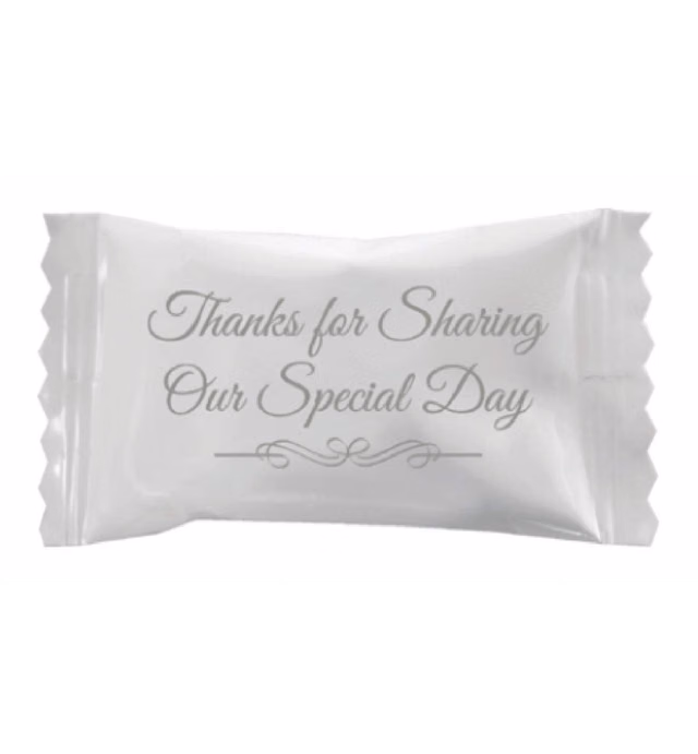 Party Sweets By Hospitality Mints Wedding Buttermints, 7-Ounce Bags (Pack of 6)