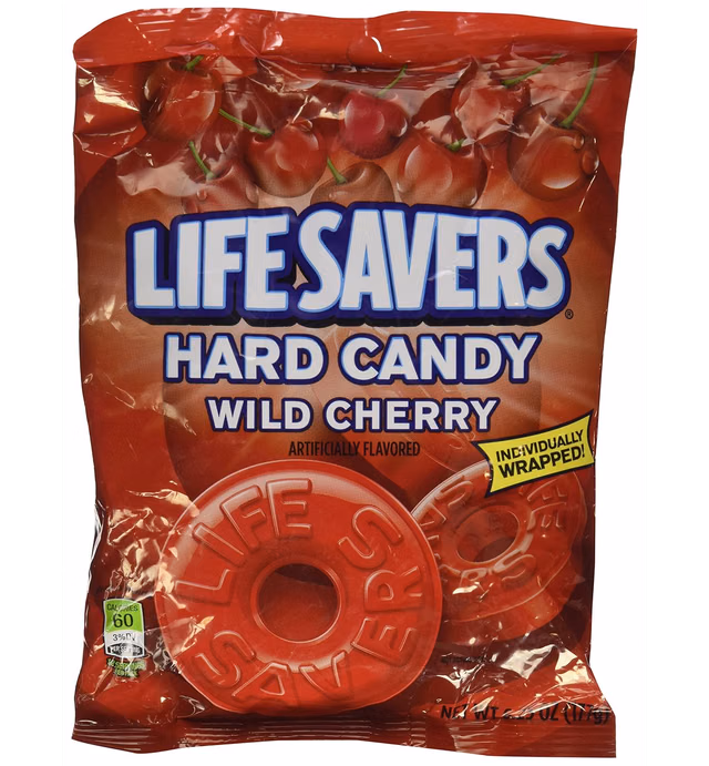 Life Savers Wild Cherry Candy Individually Wrapped 6.25 Oz (2 Pack)