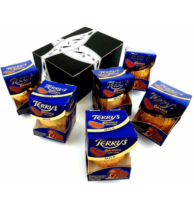 Terry's Milk Chocolate Oranges, 5.53 oz Packages in a BlackTie Box (Pack of 6)