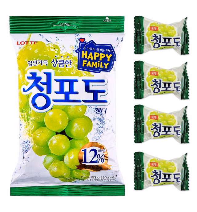 LENITH K-Food Korean Favorite Flavor Plum Candy / Grape Candy / Hard Candy (Grape Candy)