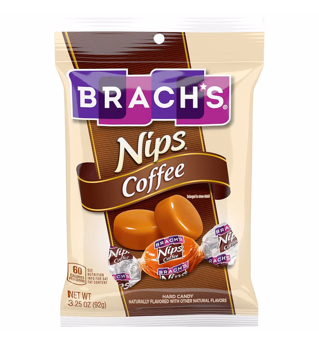 Brach's Nips Coffee Flavored Hard Candy, 3.25 ounce, Pack of 12