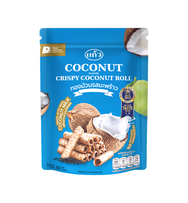 Crispy Coconut Rolls Coconut Flavor