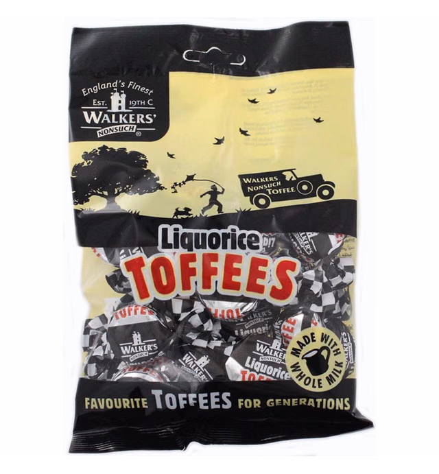 Walkers Nonsuch Liquorice Toffees (150g)