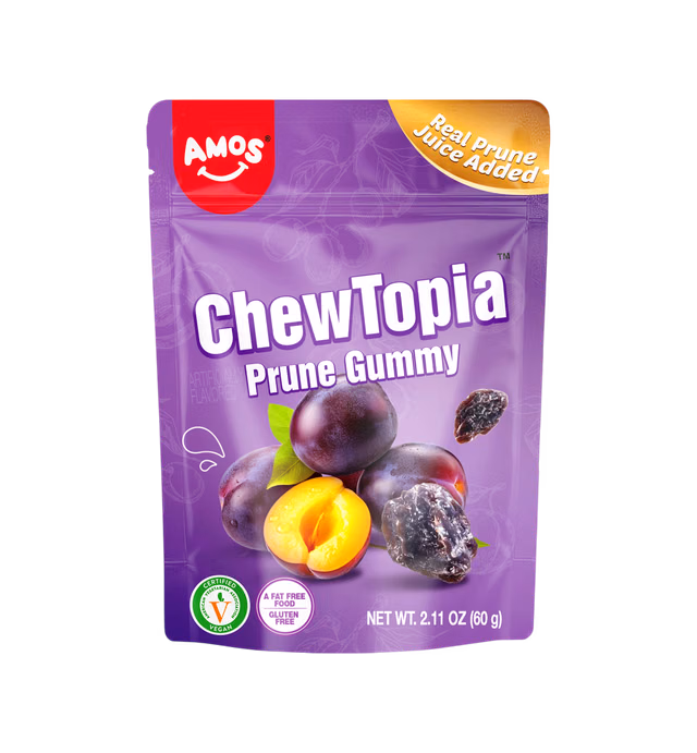 Amos Chewtopia Prune Gummy