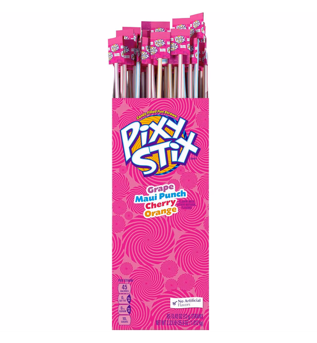 Pixy Stix Candy Filled Fun Straws, 0.42 ounce (Pack of 85)