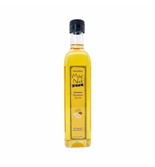 Mac Nut - Pure Cold Pressed Macadamia Nut Oil | Natural Cooking Oil - Fry Oil - Non GMO, Vegan, Keto Friendly and Gluten Free (16.9 fl oz)