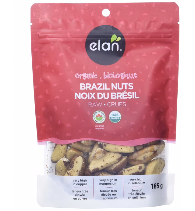 ELAN Organic Raw Brazil Nuts, 52 Oz, Non-GMO, Vegan, Gluten-Free