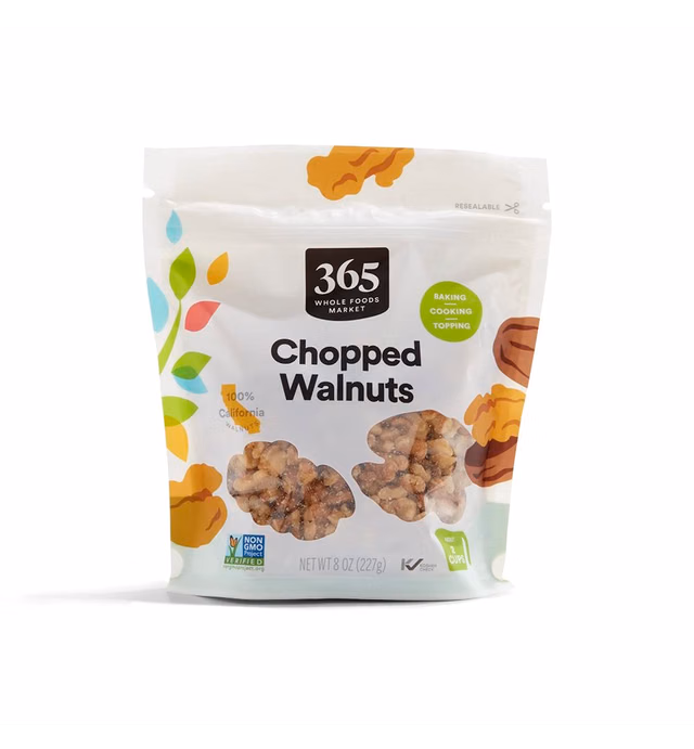 365 by Whole Foods Market, Chopped Walnuts, 8 Ounce
