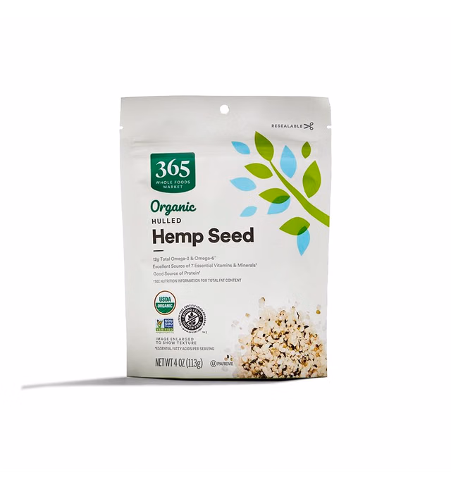 365 by Whole Foods Market, Organic Hemp Seed, 4 Ounce