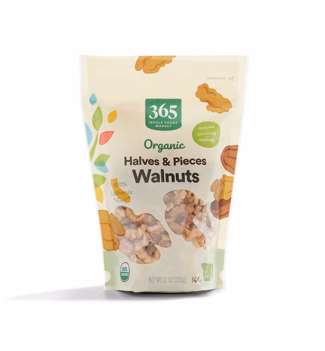 365 by Whole Foods Market, Organic Walnut Halves & Pieces, 10 Ounce