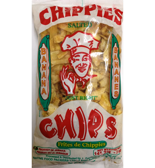CHiPPiE'S Banana Chips (5 ozs.)-6 Pack Not Sweetened but Salted 'Just Right'