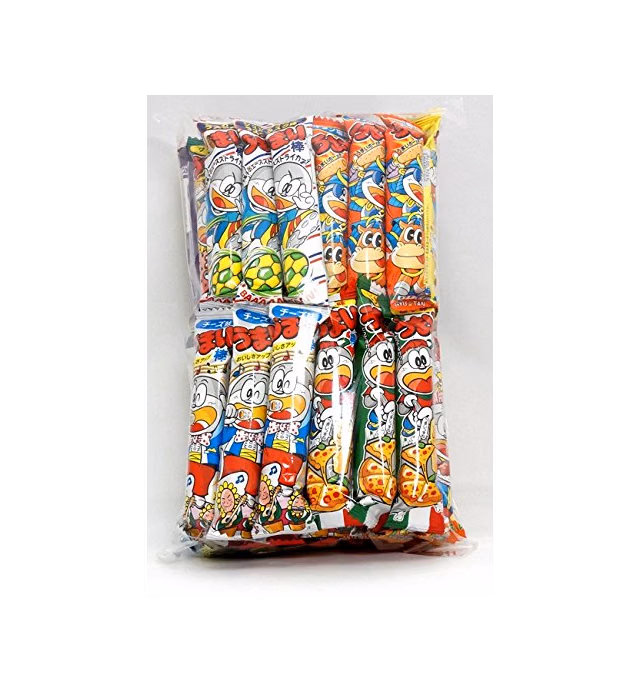 Assorted Japanese Junk Food Snack "Umaibo" 50 Packs of 11 Types Umaibo