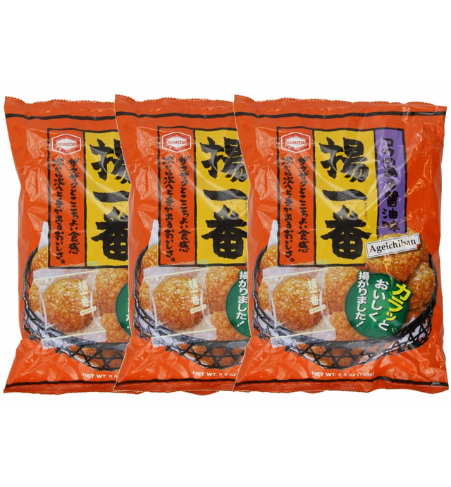 Kameda Age Ichiban (Rice Crackers) 5.5oz (3 Pack)