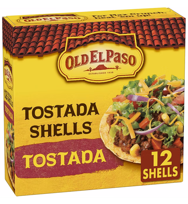 Old El Paso Tostada Shells, Gluten Free, 12-count, 4.5 oz. (Pack of 10)