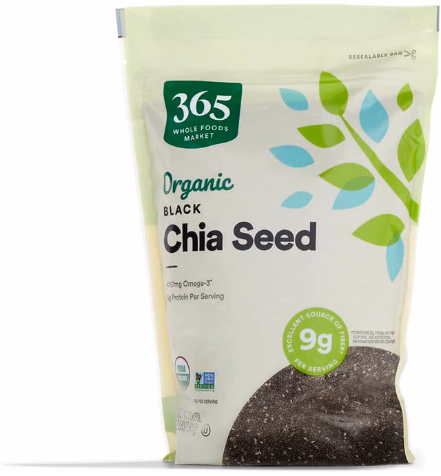 365 by Whole Foods Market, Organic Black Chia Seed, 32 Ounce