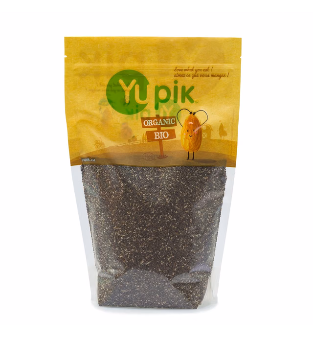 Yupik Organic Raw Black Chia Seeds, 2.2 lb, Non-GMO, Vegan, Gluten-Free
