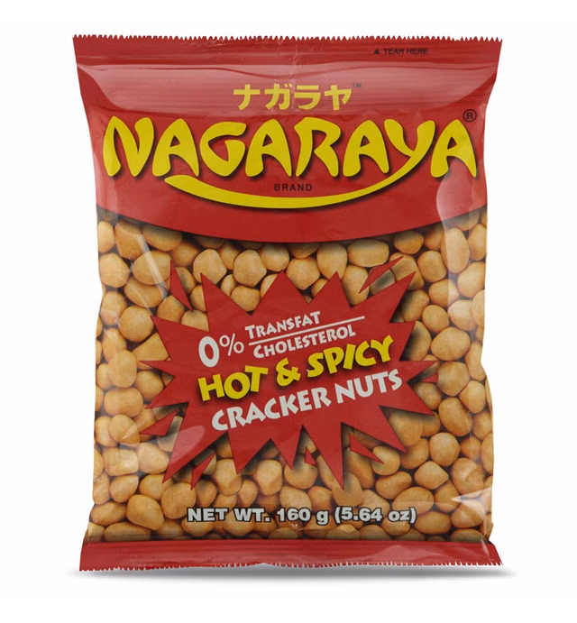 Nagaraya Cracker Nuts Hot n Spicy 5.64 Ounce Packages, Pack of 6