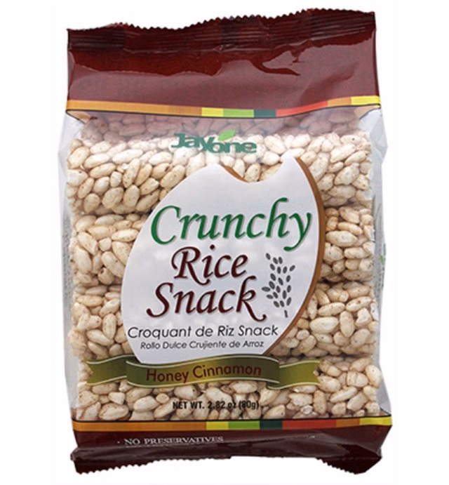 Jayone Crunchy Rice Snack, Honey Cinnamon, 2.82 Ounce (Pack of 6)