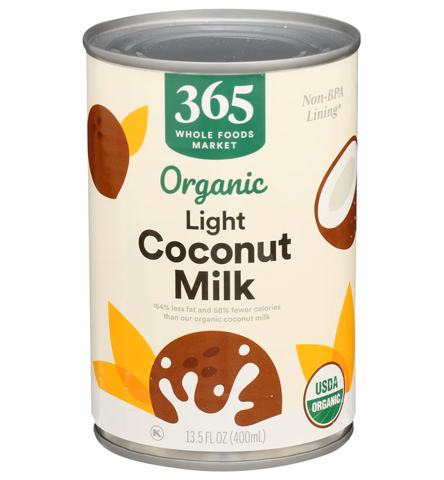 365 by Whole Foods Market, Organic Light Coconut Milk, 13.5 Fl Oz