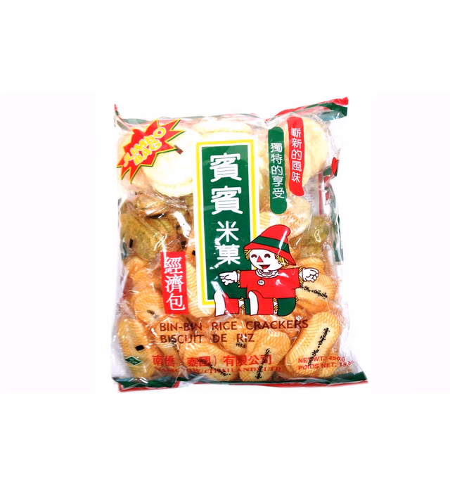 賓賓米果 Bin Bin Crispy Rice crackers (Regular 15.8 oz, 1 Pack)