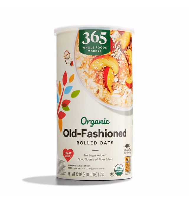 365 by Whole Foods Market, Organic Old-Fashioned Rolled Oats, 42 Ounce