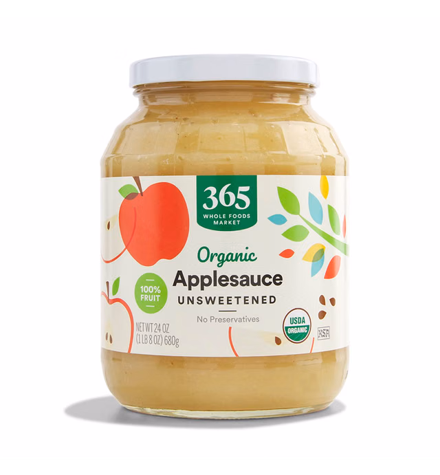 365 by Whole Foods Market, Organic Unsweetened Apple Sauce, 24 Ounce