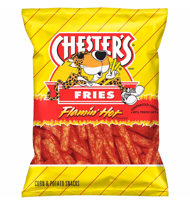 Chester's Flamin' Hot Fries Flavored Corn & Potato Snacks Bag, 5.25 Oz