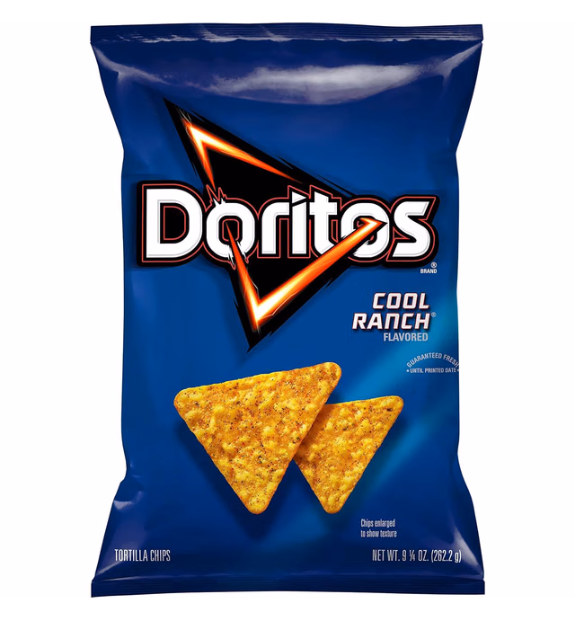 Doritos Tortilla Chips Cool Ranch Bag, 9.25 Oz