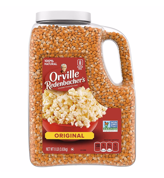 Orville Redenbacher's Gourmet Popcorn Kernels, Original Yellow, 8 Lb