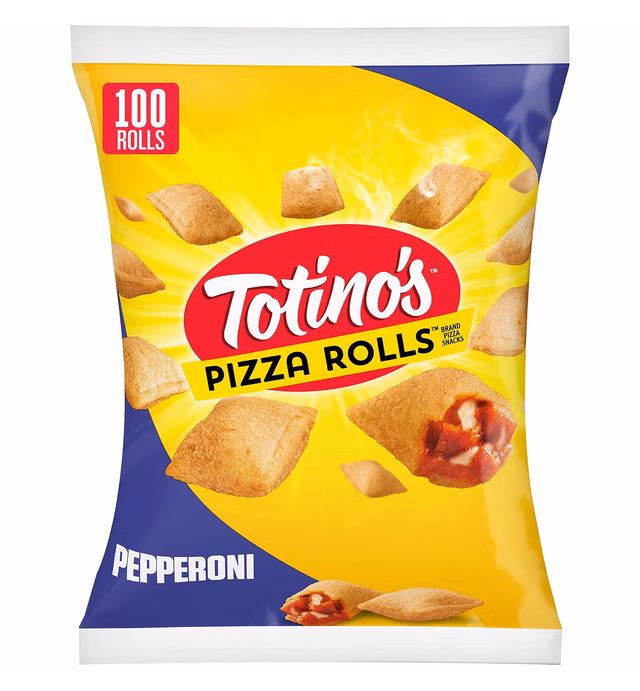 Totino's Pizza Rolls, Pepperoni Flavored, Frozen Snacks, 48.85 oz, 100 ct