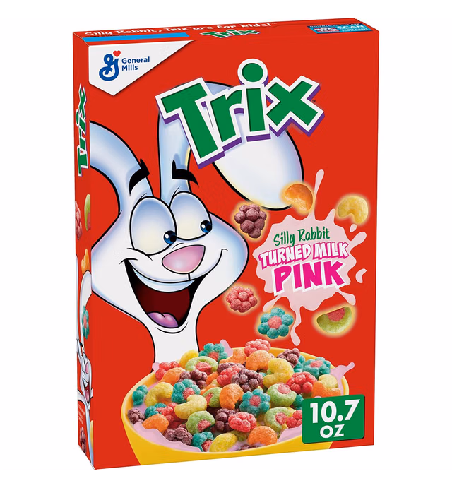 Trix Fruity Breakfast Cereal, 6 Fruity Shapes, Whole Grain, 10.7 OZ