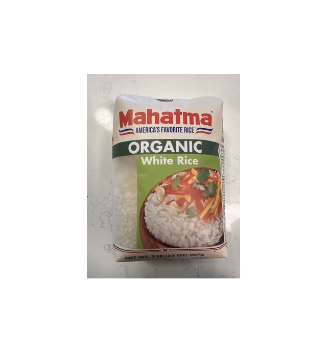 Organic white rice