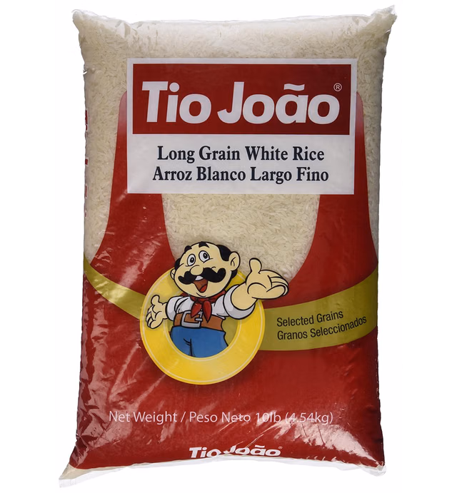 Tio Joao Long Grain White Rice 10 lbs || Arroz Tio Joao 4.54kg