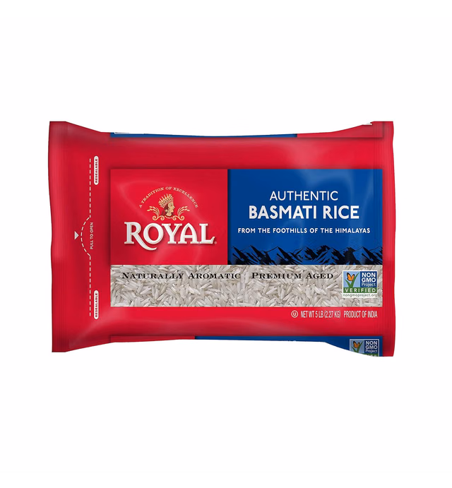 Royal White Basmati Rice,10 Pounds (2 x 5 Pound Bag)