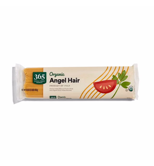 365 by Whole Foods Market, Organic Angel Hair Pasta, 16 Ounce