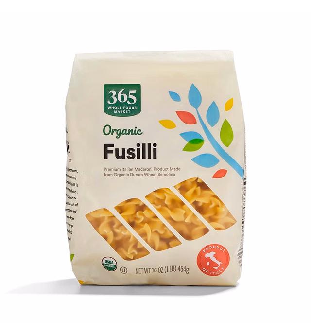 365 by Whole Foods Market, Organic Fusilli Pasta, 16 Ounce