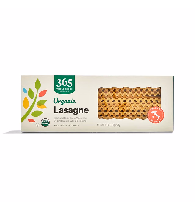365 by Whole Foods Market, Organic Lasagne, 16 Ounce